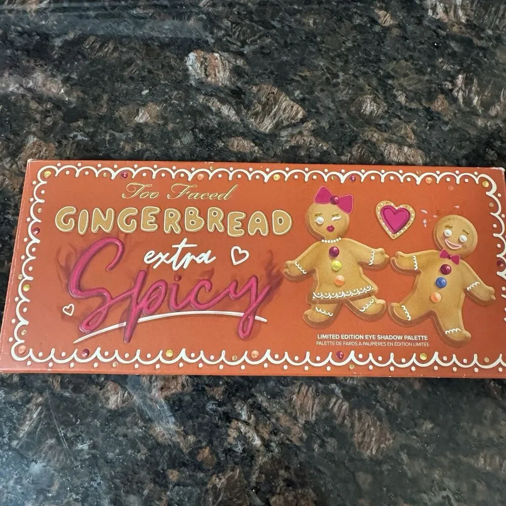 Too Faced Gingerbread Extra Spicy Eye Shadow Palette Limited Edition NEW